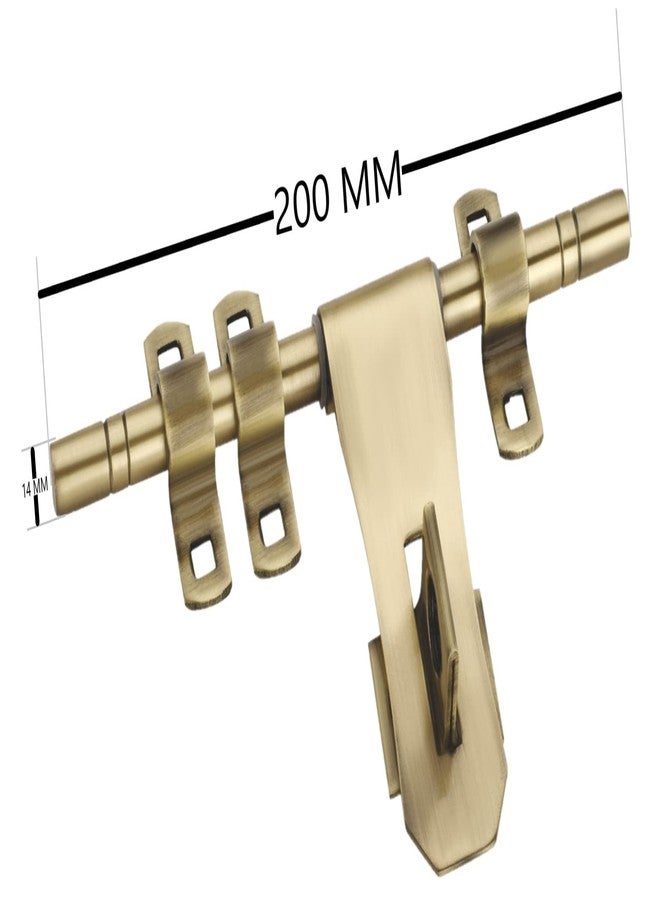 Chitra Jazz Series Stainless Steel Heavy Aldrop for Single and Double Door for Home/Office Door (8 Inch, Antique Brass) - Image 2